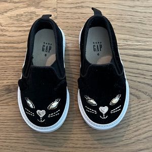 GAP Kids Halloween Black Cat 🐈‍⬛ Slip On Sneakers